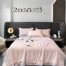 Bộ chăn ga gối lụa Thái LT2503