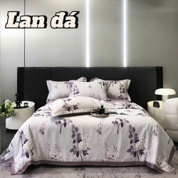 Bộ chăn ga gối lụa Thái LT2506