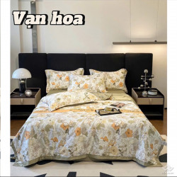Bộ chăn ga gối lụa Thái LT2508