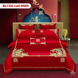 Chăn ga gối cưới mẫu MS05