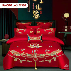 Chăn ga gối cưới mẫu MS30