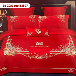 Chăn ga gối cưới mẫu MS07