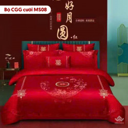Chăn ga gối cưới mẫu MS08