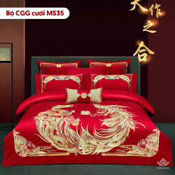Chăn ga gối cưới mẫu MS35