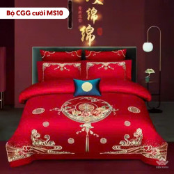 Chăn ga gối cưới mẫu MS10
