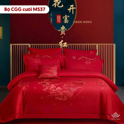 Chăn ga gối cưới mẫu MS37