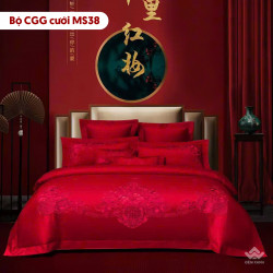 Chăn ga gối cưới mẫu MS38