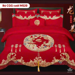 Chăn ga gối cưới mẫu MS20