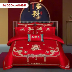 Chăn ga gối cưới mẫu MS41