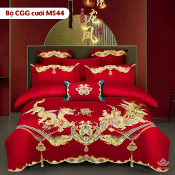 Chăn ga gối cưới mẫu MS44