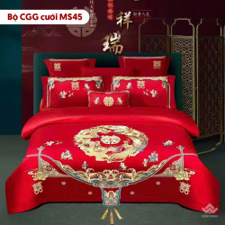 Chăn ga gối cưới mẫu MS45