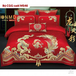 Chăn ga gối cưới mẫu MS46