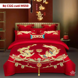 Chăn ga gối cưới mẫu MS50