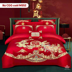 Chăn ga gối cưới mẫu MS52