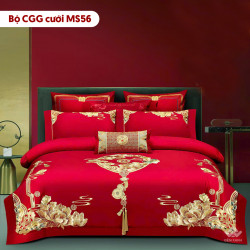 Chăn ga gối cưới mẫu MS56