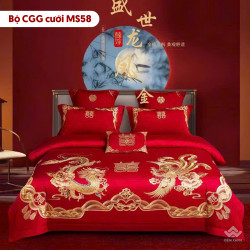 Chăn ga gối cưới mẫu MS58