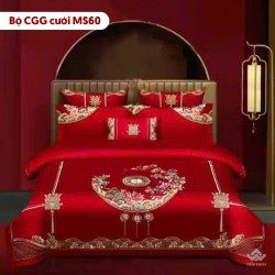 Chăn ga gối cưới mẫu MS60