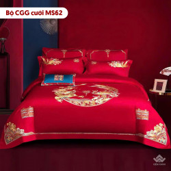Chăn ga gối cưới mẫu MS62