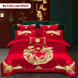 Chăn ga gối cưới mẫu MS22