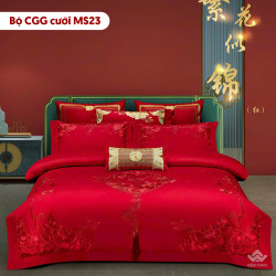 Chăn ga gối cưới mẫu MS23