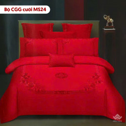 Chăn ga gối cưới mẫu MS24