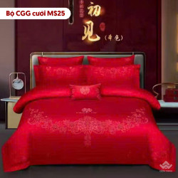 Chăn ga gối cưới mẫu MS25