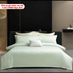 Chăn ga gối cotton cao cấp 4 món CTNK04 Ngọc Bích