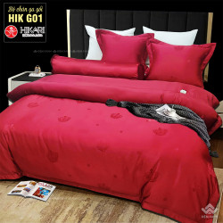 Chăn ga gối Hikari lụa gấm HIKG01