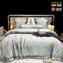 Chăn ga gối Hikari lụa gấm HIKG05