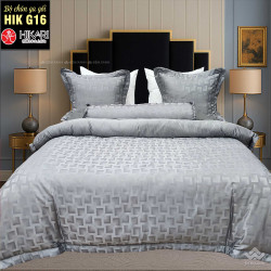 Chăn ga gối Hikari lụa gấm HIKG16