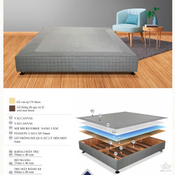 Divan Misuko vải Canvas chần bông