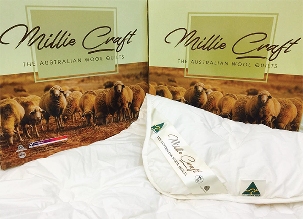 Ruột chăn lông cừu Úc Millie Crart