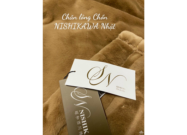 Chăn lông cáo Nishakawa màu vàng nâu NSKW03
