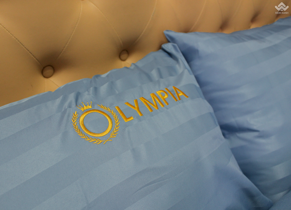 Chăn ga gối Olympia cotton lụa 7 món OCL7M07