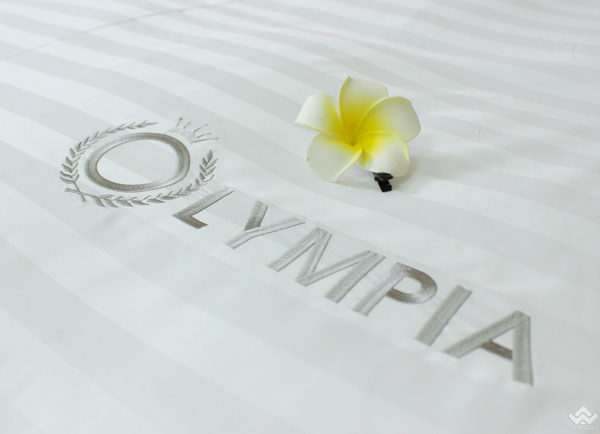 Chăn ga gối khách sạn Olympia cotton lụa 7 món OCL7M08