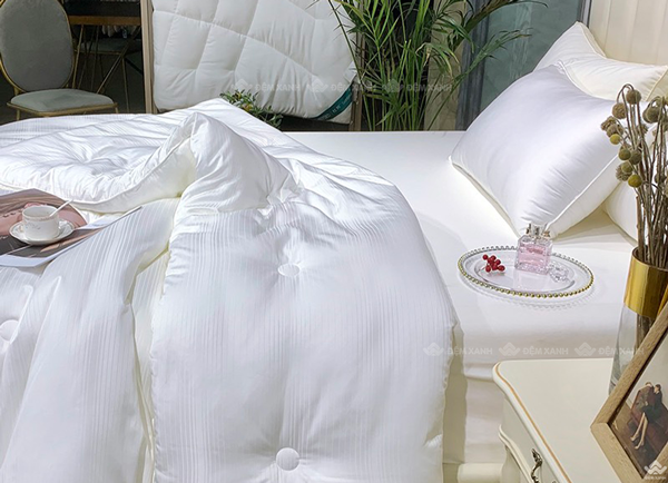 Ruột chăn tơ tằm cao cấp Yuki 200x230 màu trắng