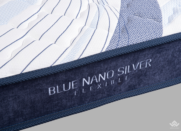 Đệm bông ép Hanvico Blue Nano Silver Comfort Flexible