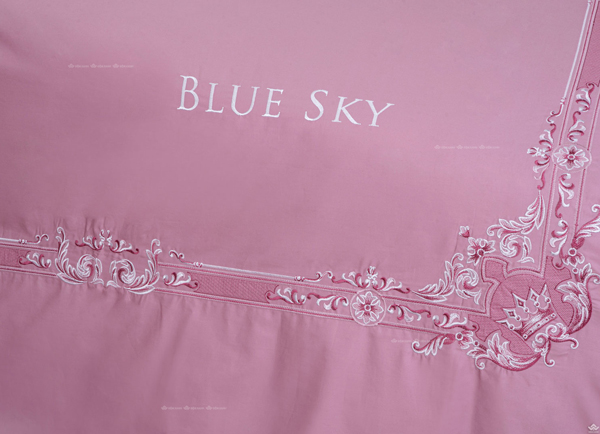Chăn ga gối Hanvico thêu Blue Sky – BSM100