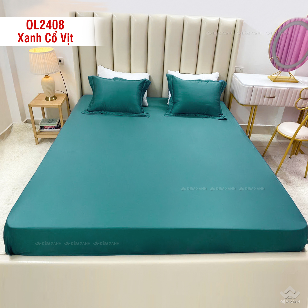 Ga gối chun Olympia Lucas OL2408 màu Xanh Aqua 1