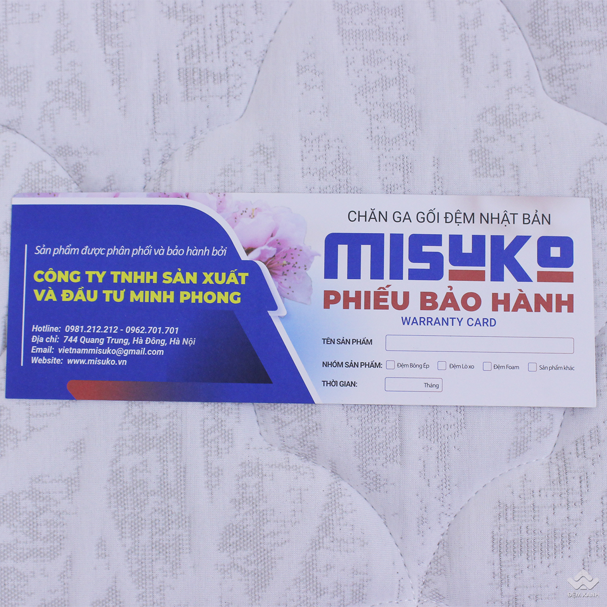 Đệm lò xo túi độc lập 3 viền Nhật Bản Misuko Michio cao 26cm 