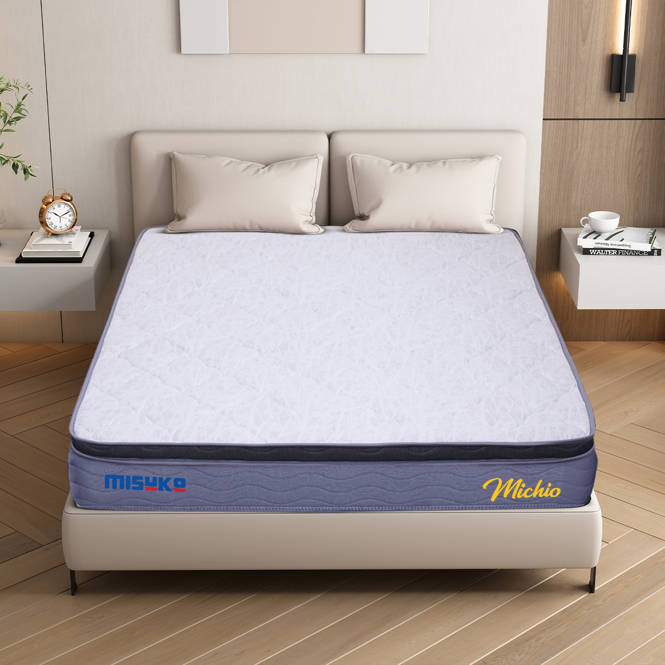 Đệm lò xo túi độc lập 3 viền Nhật Bản Misuko Michio cao 26cm 