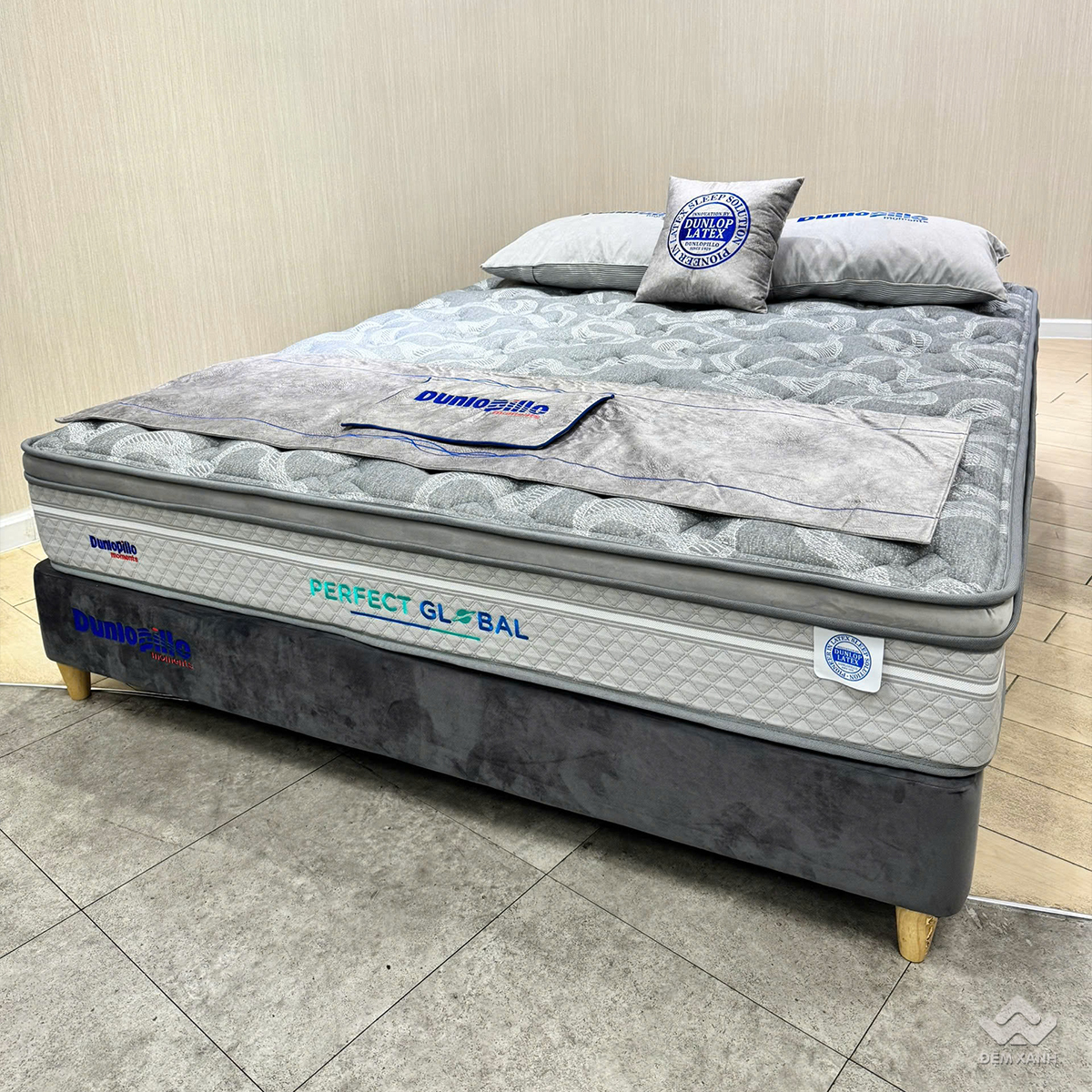 Đệm lò xo túi độc lập 3 vùng Dunlopillo Perfect Global 26cm