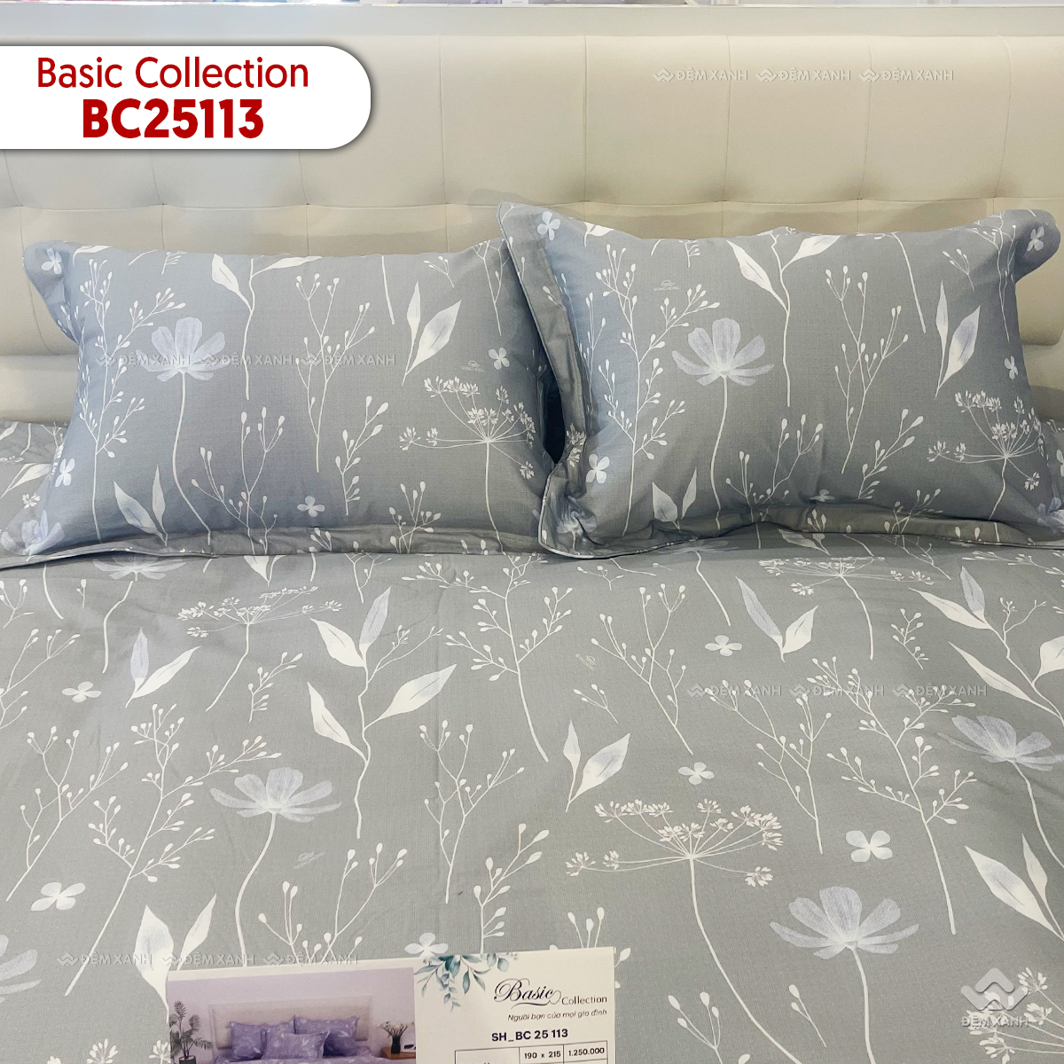 Chăn ga gối Sông Hồng Basic Cotton BC25113 1