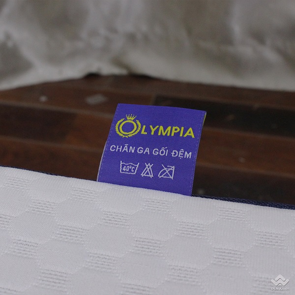Đệm cao su than hoạt tính Olympia O2 - vải cool lạnh 2