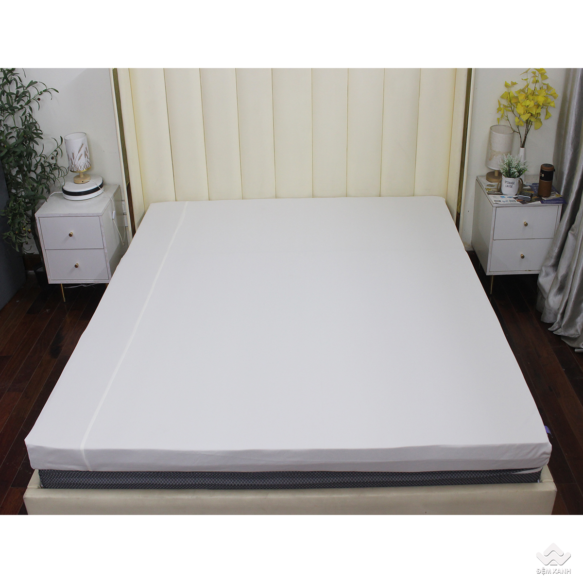Áo bọc đệm cao su Olympia vải dệt kim vân chéo 9